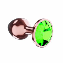 Анальная Пробка Diamond Emerald Shine S Розовое Золото